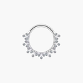 Sunburst CZ Septum Clicker – Titanium Radiant Daith Hoop