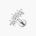 Triple Star Celestial Cluster Stud – Titanium Helix & Tragus Earring