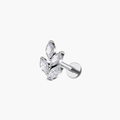 Marquise CZ Leaf Cluster Stud – Titanium Helix & Conch Flat Back