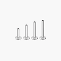 Titanium Flat Back Replacement Bar – Internally Threaded Labret Post