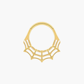 Spiderweb Septum Clicker 16G – Titanium Gothic Daith Hoop