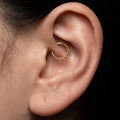 16G Titanium Chain Spike Hoop • Clicker Septum Ring for Helix, Conch, Cartilage & Daith Piercings – Edgy Body Jewelry