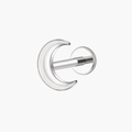 Crescent Moon Stud – Titanium Celestial Cartilage Earring