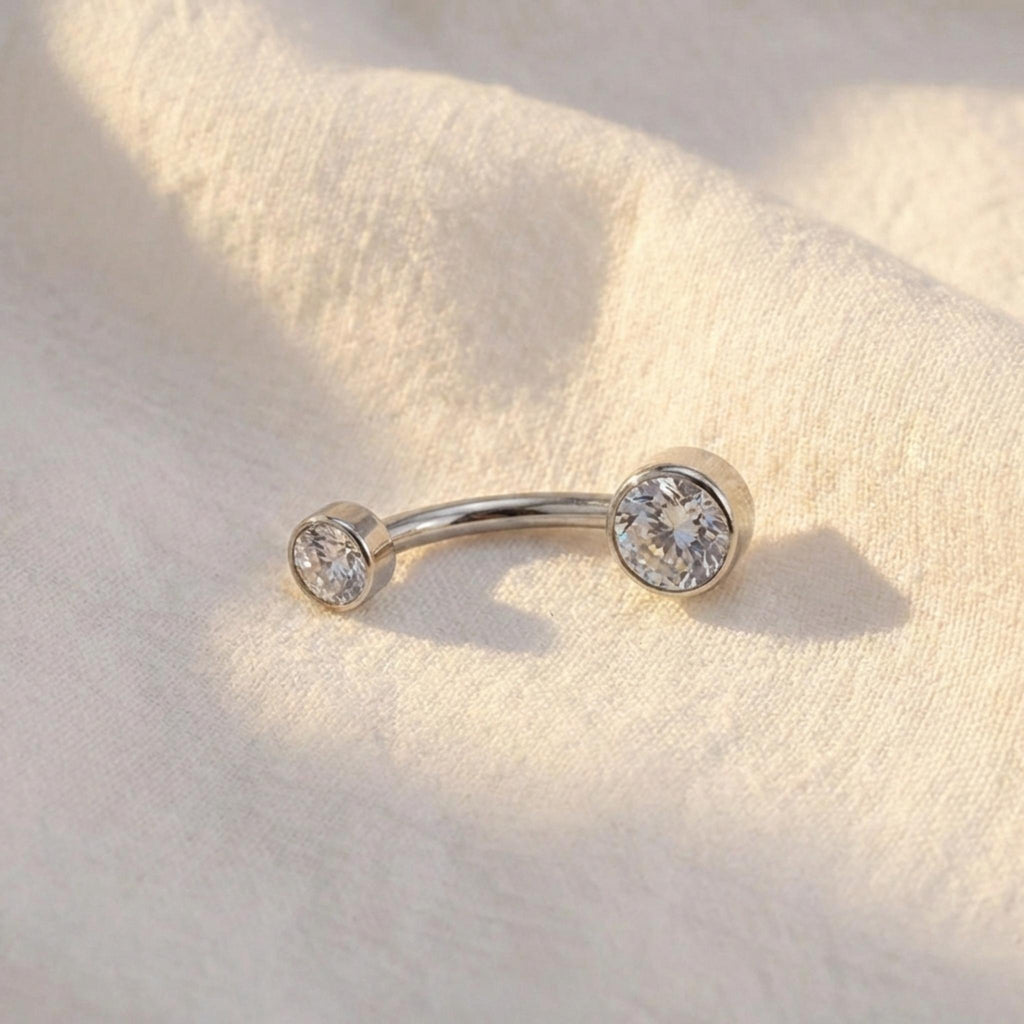 14G Implant Grade Titanium Belly Button Navel Ring/10mm,12mm Navel Ring/Belly Button Piercing/Externally/Navel Piercing