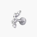 ASTM F136 Titanium Constellation Piercing | Internally Threaded Star Labret | Tragus & Helix Earring | Hypoallergenic Conch Jewelry