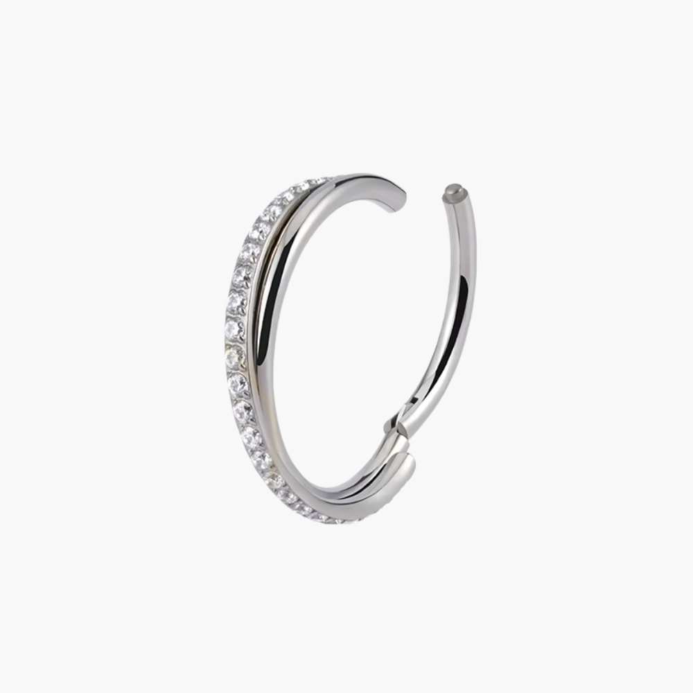 Minimalist Seamless Clicker Hoop – Titanium Septum & Daith Ring