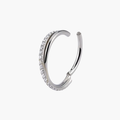 Minimalist Seamless Clicker Hoop – Titanium Septum & Daith Ring