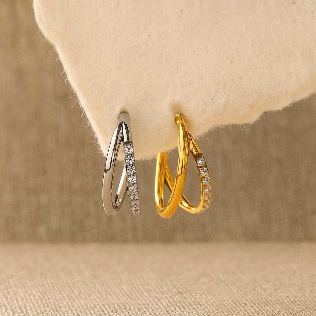 16G Titanium Hoop Nose Ring • Helix Earring • Tragus Earring • Cartilage Earrings • Daith Hoop • Conch Piercing • 8,10mm