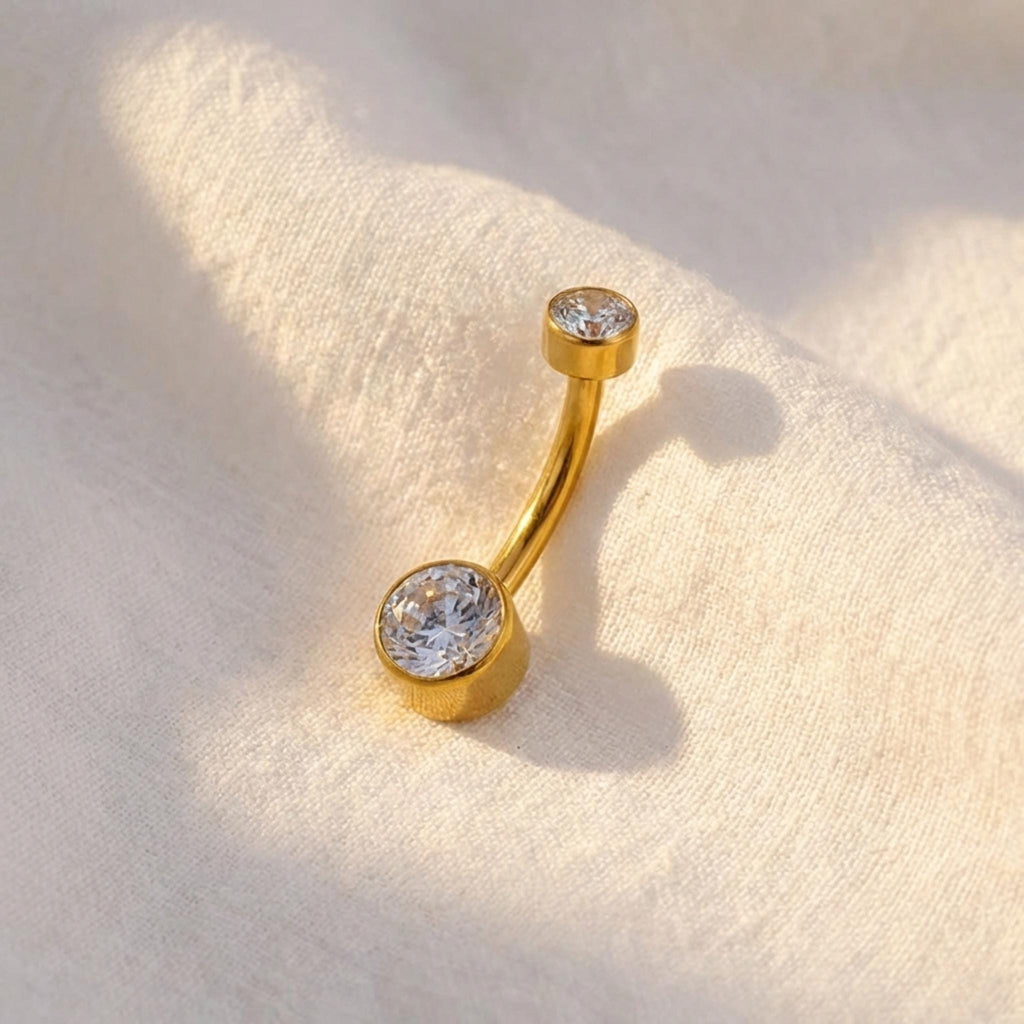 14G Implant Grade Titanium Belly Button Navel Ring/10mm,12mm Navel Ring/Belly Button Piercing/Externally/Navel Piercing