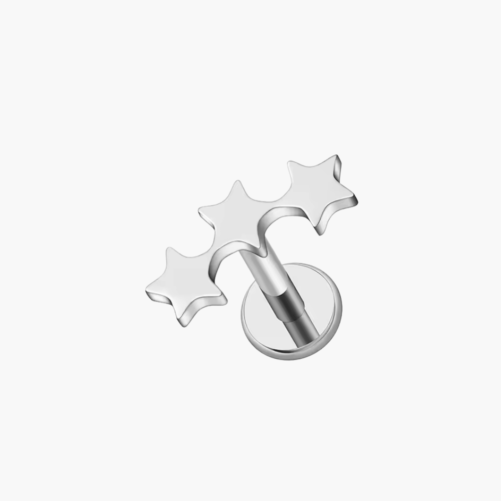 Triple Star Cluster Climber Stud – Titanium Celestial Helix