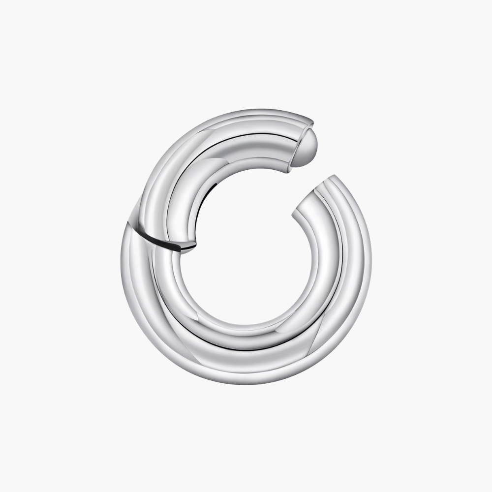 Large Gauge Titanium Hinged Segment Ring – 6G 8G 10G Septum Hoop