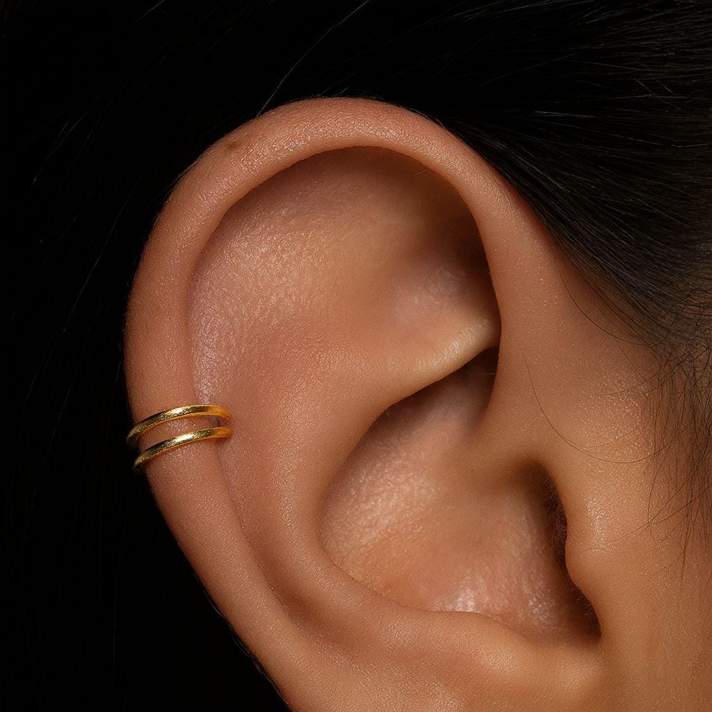 16G/18G Titanium Double Hinge Hoop • Hinged Segment Nose Ring • Septum Clicker Ring • Cartilage Hoop • Helix Earring Hoop