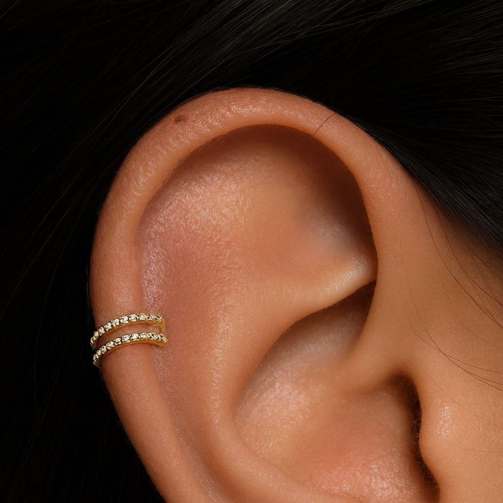 18G,16G Titanium Double Hinge Hoop • Hinged Segment Nose Ring • Septum Clicker Ring • Cartilage Hoop • Helix Earring Hoop