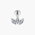 Trinity Opal Triple Marquise Stud – Titanium Helix & Tragus Earring