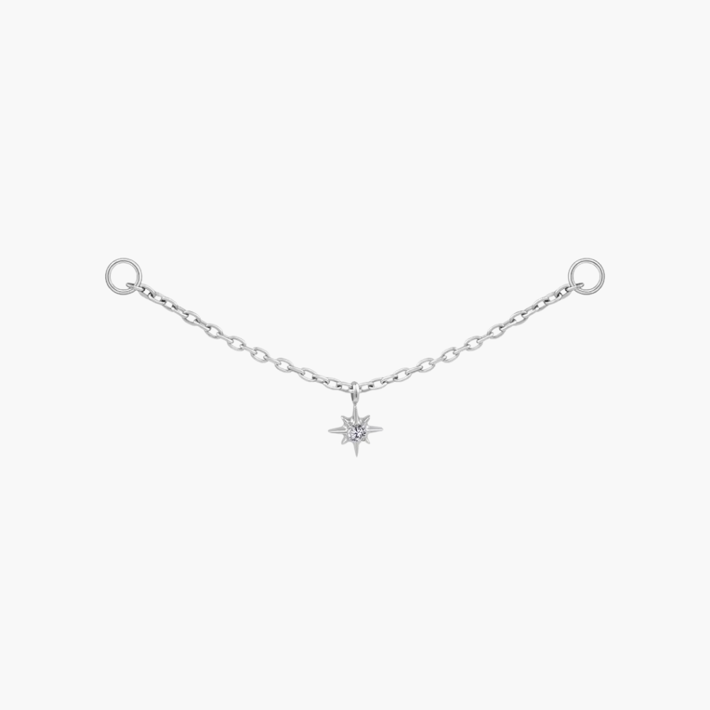 Star Chain Dangle Attachment – Titanium Industrial Chain Connector