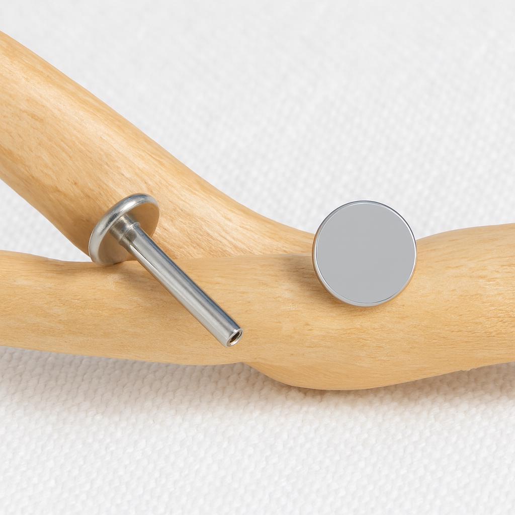16G Tiny Disk Titanium Push Pin Labret • Threadless Flat Back Earring • Tragus Stud • Helix/Cartilage Stud • Nose Stud • Nose Piercing