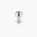 North Star CZ Stud – Titanium Celestial Flat Back Labret
