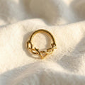 16G Titanium Branch Septum Clicker, Thorn Daith Ring, Nature Inspired Twig Helix Hoop, Hypoallergenic Gothic Cartilage Piercing