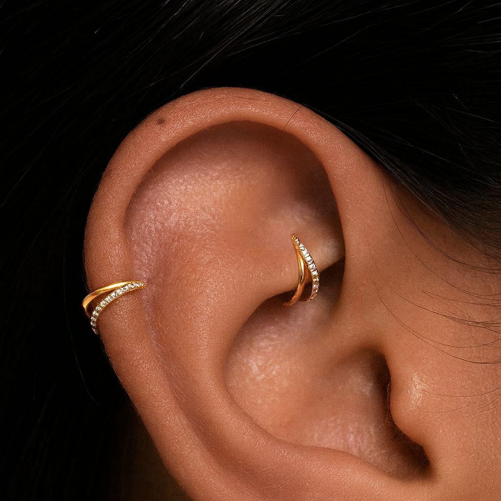 16G Titanium Hoop Nose Ring • Helix Earring • Tragus Earring • Cartilage Earrings • Daith Hoop • Conch Piercing • 8,10mm