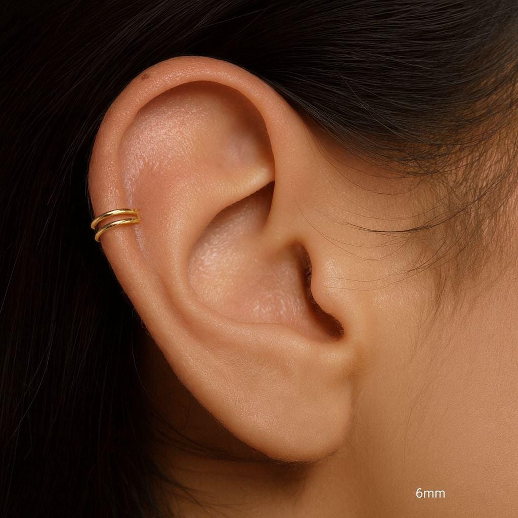 16G/18G Titanium Double Hinge Hoop • Hinged Segment Nose Ring • Septum Clicker Ring • Cartilage Hoop • Helix Earring Hoop