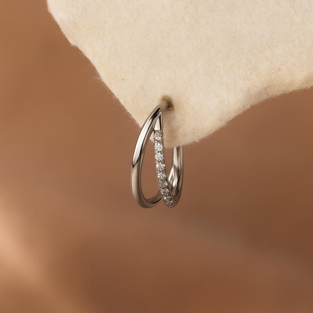 16G Titanium Hoop Nose Ring • Helix Earring • Tragus Earring • Cartilage Earrings • Daith Hoop • Conch Piercing • 8,10mm