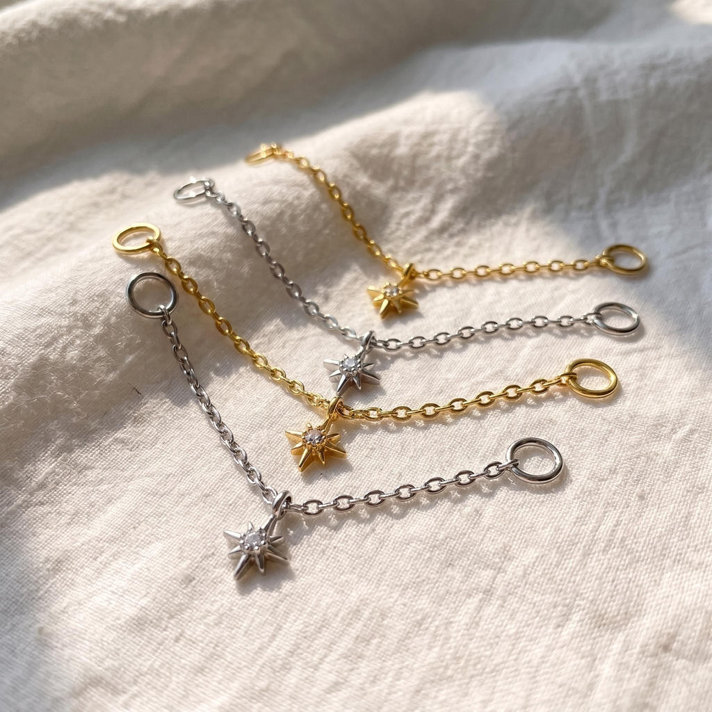 Star Chain Dangle Attachment – Titanium Industrial Chain Connector